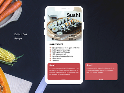 DailyUI 040 Recipe