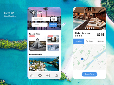 DailyUI 067 Hotel Booking daily 100 challenge dailyui067 dailyuichallenge hotel app hotel booking hotels mobile mobile app