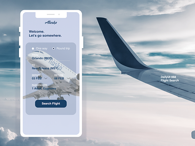 DailyUI 068 - Flight Search daily 100 challenge dailyui068 flight app flight booking flight search mobile app