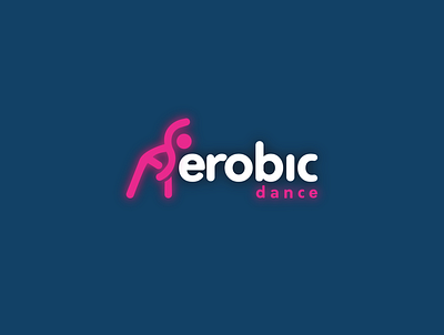 Aerobic dance class logo branding design designs graphic graphic design graphicdesign illustration lettering logo logo design logodesign logos vector