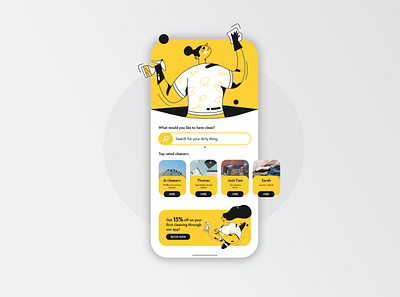 Cleaners App app app design application cleaner cleaners design designs graphic graphic design graphicdesign illustration illustrator