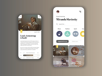 Lifestyle app concept