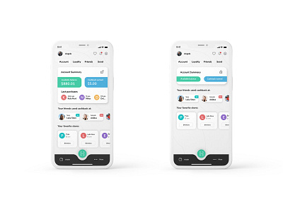 Mobile payment app - landing page concept