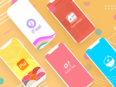 Splash Screen Presentation 2020 branding cheerful colorful cool colors cool design flatdesign iphone app logo minimalistic monogram new pastel colors random style simple splashpage splashscreen ui uiux ux