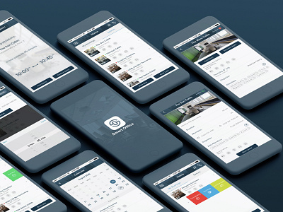 Smart Office Concept 2020 booking design iot iphone iphone app meeting app meeting room new office space smart smart app smart office smart space smartphone space booking ui uiux