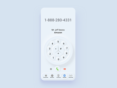 Neumorphism iPhone Dial for FUN :) | Light Version