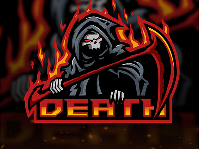 DEATH logo esports vector