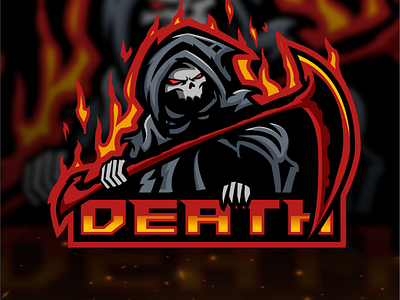 DEATH logo esports vector