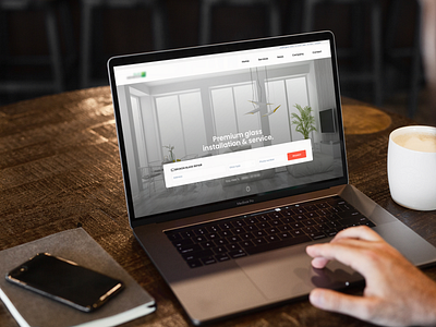 Landing page: Glass installation & maintenance company