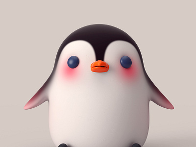 C4D视觉小企鹅 design 三维 建模 玩偶