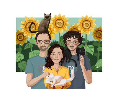 Family Picture illustration illustration art procreate