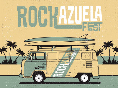 Rockazuelafest brand clothing illustration lettering letters macdale tshirt type typograpy