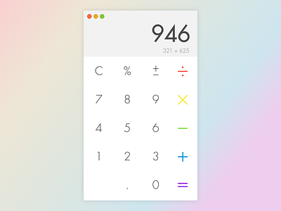 Daily UI #004 – Calculator