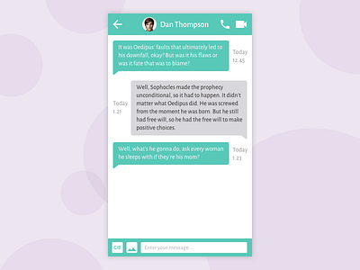 Daily UI #013 – Direct Messaging