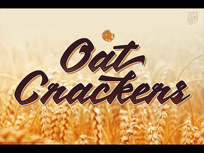 Oat Crackers branding design font food logo handlettering inumocca lettering logo logo design logos logotype typeface typography