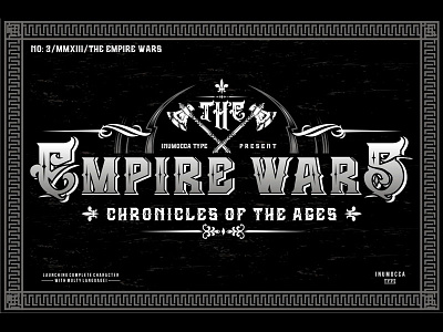 The Empire Wars blackletter font block font inumocca old school the empire vintage font