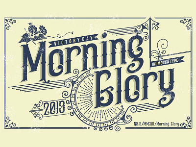 Morning Glory morning glory victorian style vintage font