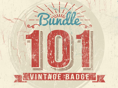 101 Vintage Badge Bundle
