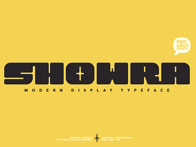 Showra alternates block font bold font cover display fony display typeface font interface ligature modern font poster typeface