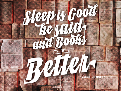Sleep is Good design font inumocca lettering script typeface typography vintage