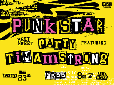 Punk Star design font illustration inumocca lettering logo poster punk punk rock stencil typeface typography vintage