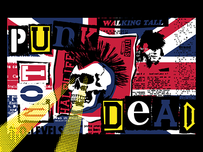 Punk design font illustration inumocca lettering logo poster punk punk rock stencil typeface typography vintage