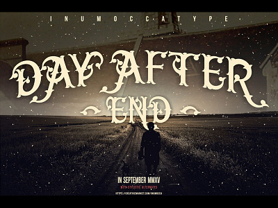 Day After end blackletter clasical classic font inumocca labor letter head victorian age victorian literature vintage vintage lettering vintage style vintage vont