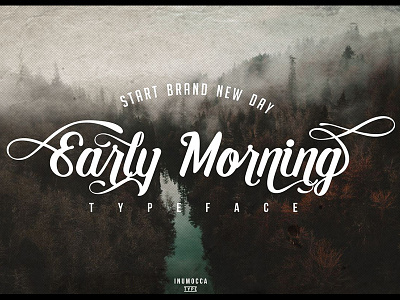 Early Morning classic classy early morning handmade fonts inumocca modern vintage script typeface typography unique lettering vintage wedding lettering