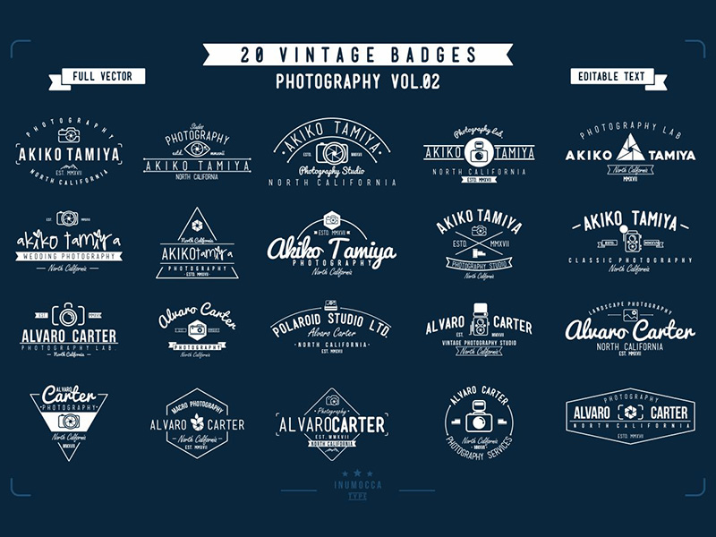 Vintage Badge Photography by inumocca on Dribbble