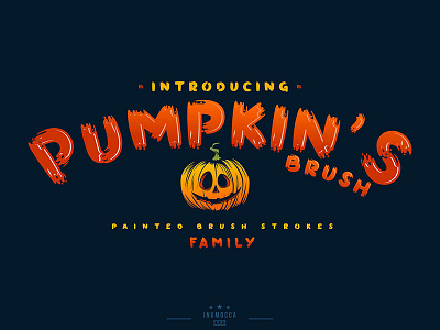 Pumpkin's Brush brush font fonts halloween pumpkins signpainted speed trickortreat typography