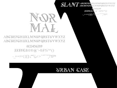A fonts idea inumocca poster sanserif serif slant type typeface typography urban urbancase