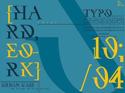 HARD fonts idea inumocca poster sanserif serif slant type typeface typography urban urbancase