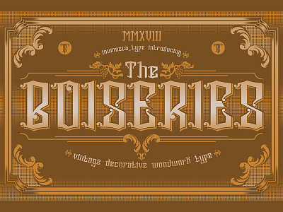 the BOISERIES boiseries classy decorative font lettering theboiseries typeface vintage