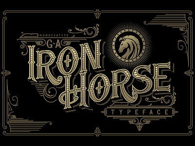 G.Aironhorse badges classy font handlettering inumocca lettering logo type typeface typography vintage