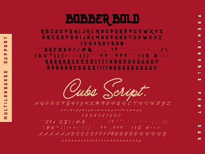 Glyph bobber bold cubsscript font glyph handlettering inumocca lettering type typeface vector vintage vintage badges