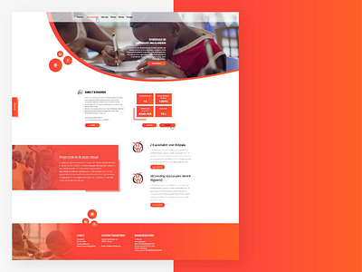 Homepage redesign for EducAIDed design foundation homepage inspiration orange redesign web website
