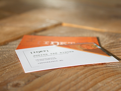 Business card with SPOT-UV