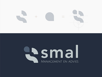 Logo design for SMAL abstract corporate identity design huisstijl illustrator logo ontwerp