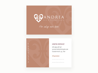 Business cards for a beauty salon business card clean corporate identity design minimal redesign