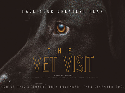 Horror Movies for Dogs branding design dog funny horror horror movies minimal movie poster pet typography
