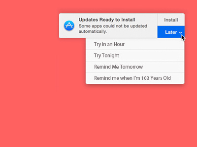 Remind Me Later box funny mac update