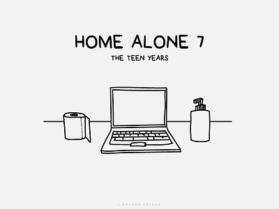 Home Alone 7: The Teen Years alone cartoon comic funny home idea laptop sketch