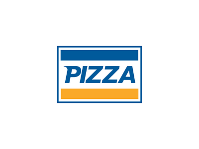 ...aaaaand it's payday! 🤑 blue branding design flat food graphic illustration logo minimal orange pizza vector