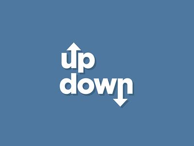 Up and Down Typography app design elevator escalator flat illustration lettering type typography ui ux