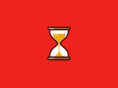 Quick hourglass illustration ⌛ app branding design flat icon illustration logo ui ux vector web