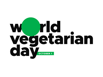 Happy World Vegetarian Day folks! 🍅🍆🥒🥦🥕 day design flat food illustration logo minimal sign typography vector vegan vegetarian world