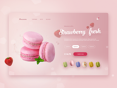 #DailyUI #012 challenge daily 100 challenge dailyui design designer inspiration macaron product design product page ui ux webdesign