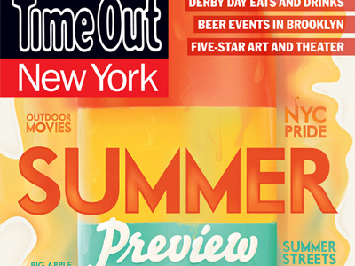 TimeOut NY Front Cover illustration new york preview summer timeout typography