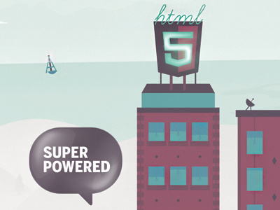 HTML 5 Super Powered html illustration magazine national powered super