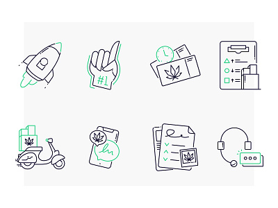 Indie smoker blunt brand colourandlines icons iconset illustration lines marijuana minimal roll smoke weed